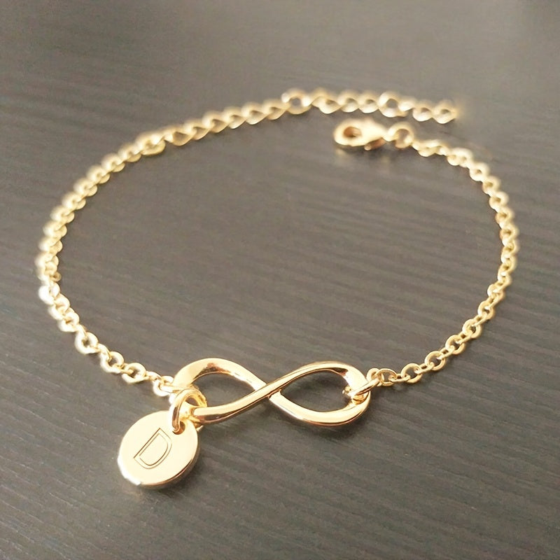 1pc Golden 26 Letter Bracelet